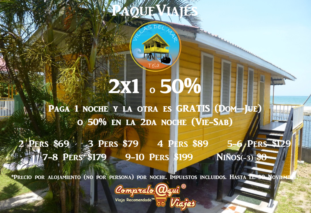 Noche gratis en Villas